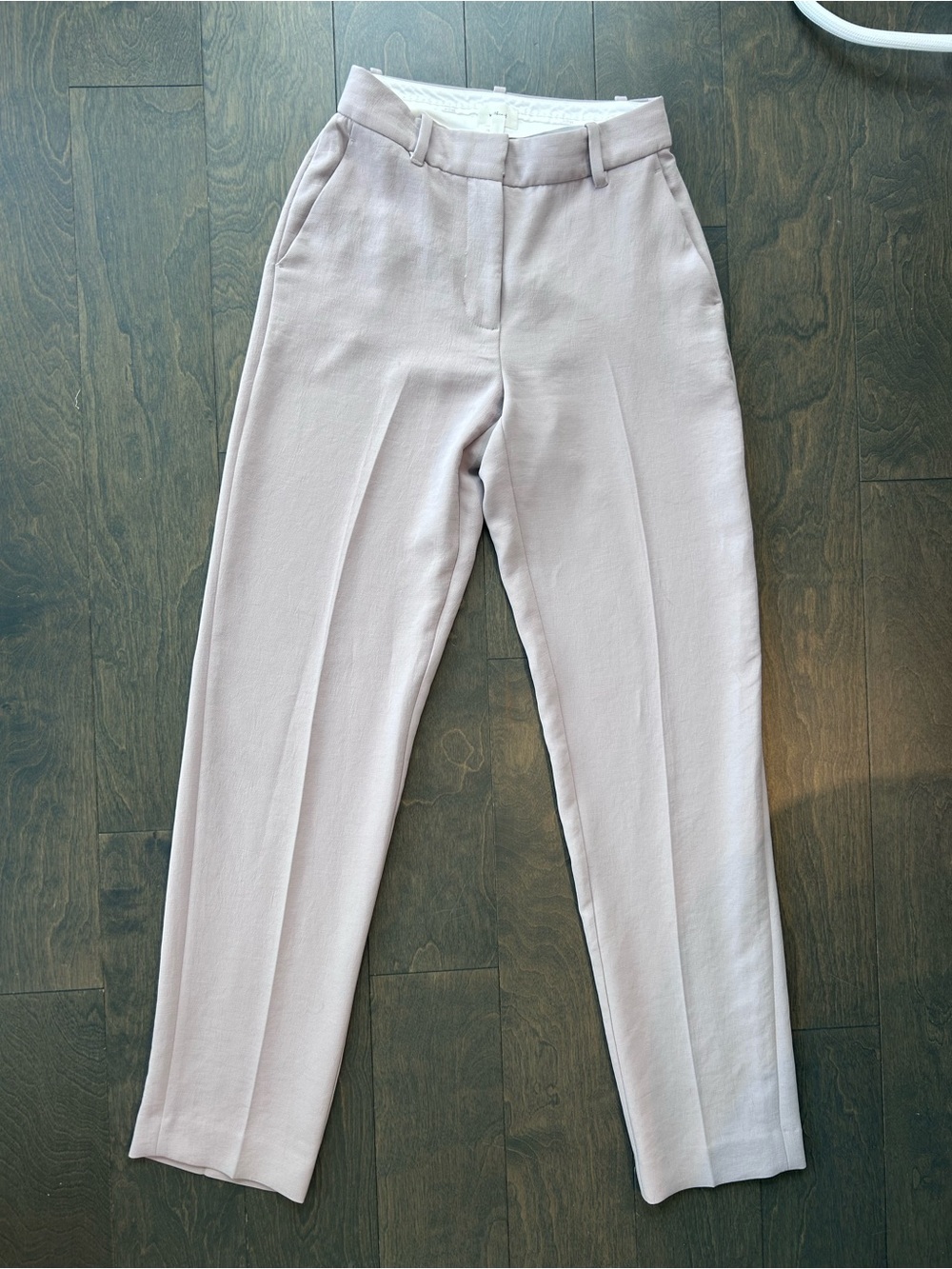 Wilfred Tailored High-Rise Trousers in Soft Mauve